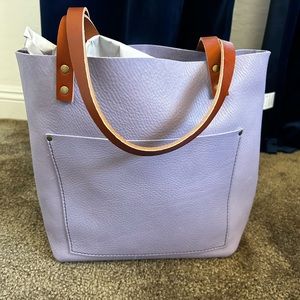 Portland Leather Goods Leather Tote Medium Wisteria Unicorn Color - Brand New